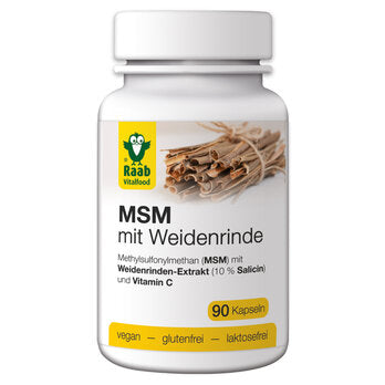 Raab - MSM mit Weidenrinde Kapseln, 90 Kaps.