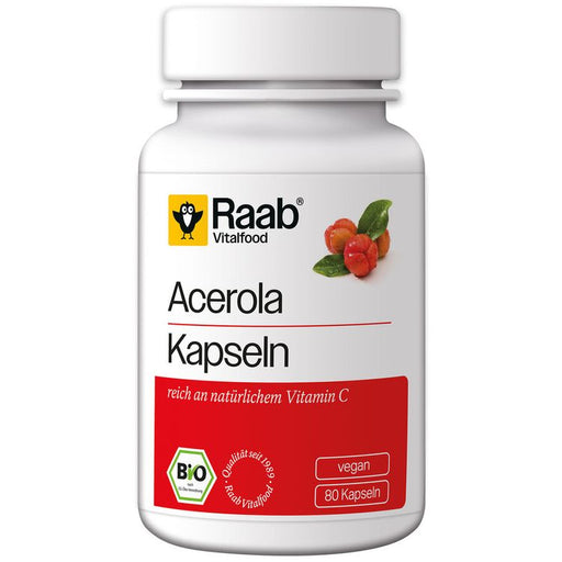 Raab Vitalfood- Bio Acerola Kapseln 80 Stück