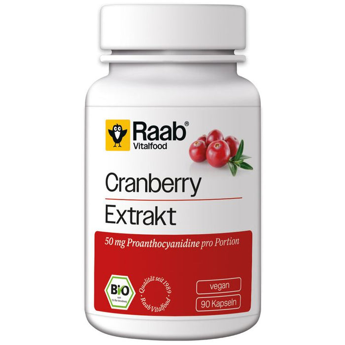 Raab Vitalfood - BIO Cranberry Extrakt 90 Kps.