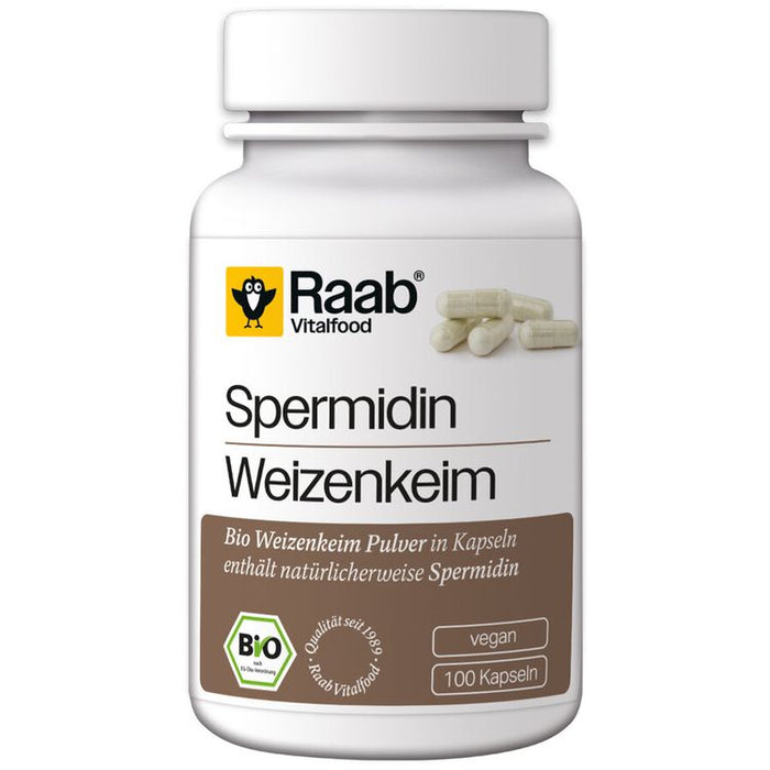 Raab Vitalfood - Spermidin Weizenkeim bio 100 Kps.