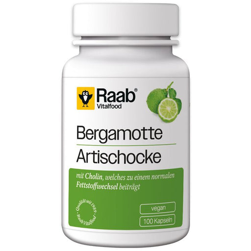 Raab Vitalfood - Bergamotte Artischocke 100 Kps.