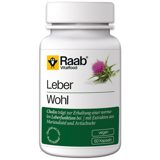 Raab Vitalfood - Leberwohl 60 Kapseln à 550 mg