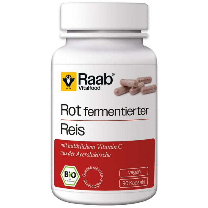 Raab Vitalfood - Rot Fermentierter Reis bio, 90 Kapseln