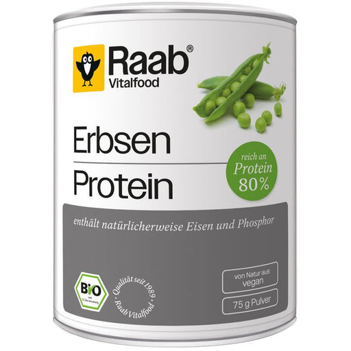 Raab Vitalfood - Bio Erbsen Protein Pulver, 75g