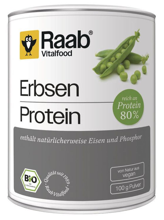 Raab Vitalfood - Bio Erbsen Protein Pulver, 100g