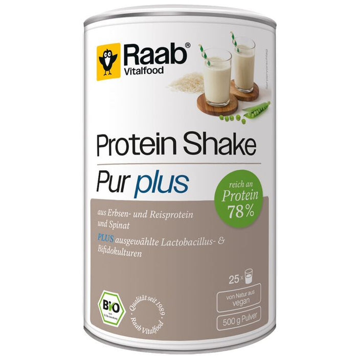 Raab Vitalfood - Bio Protein Shake Pur Plus, 500g