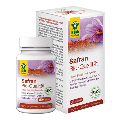 Raab Vitalfood - BIO Safran 60 Kapseln à 500 mg, 30g