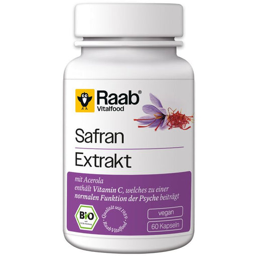 Raab Vitalfood - BIO Safran 60 Kapseln à 500 mg