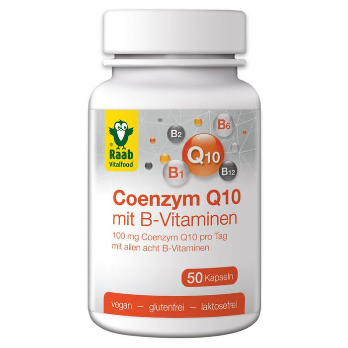 Raab - Coenzym Q10 mit Vitamin-B Kapseln, 50 Kaps.