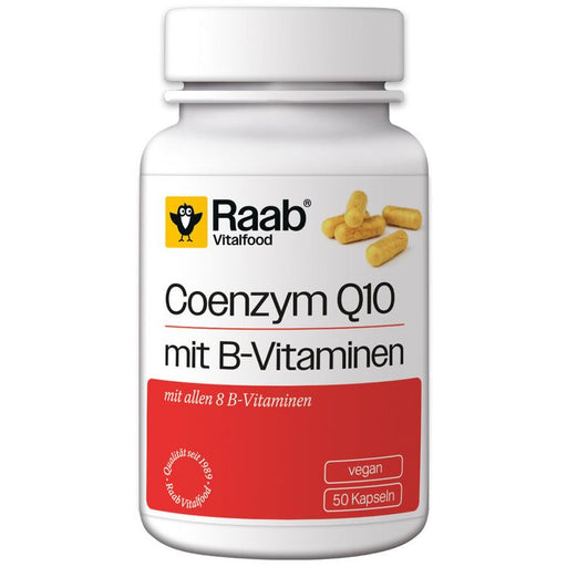 Raab Vitalfood - Coenzym Q10 mit Vitamin-B Kapseln, 50 Kaps.