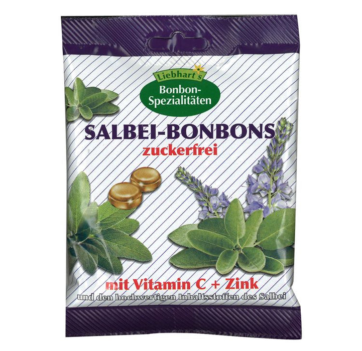 Liebharts - Salbei Bonbons mit Vitamin C und Zink 50g