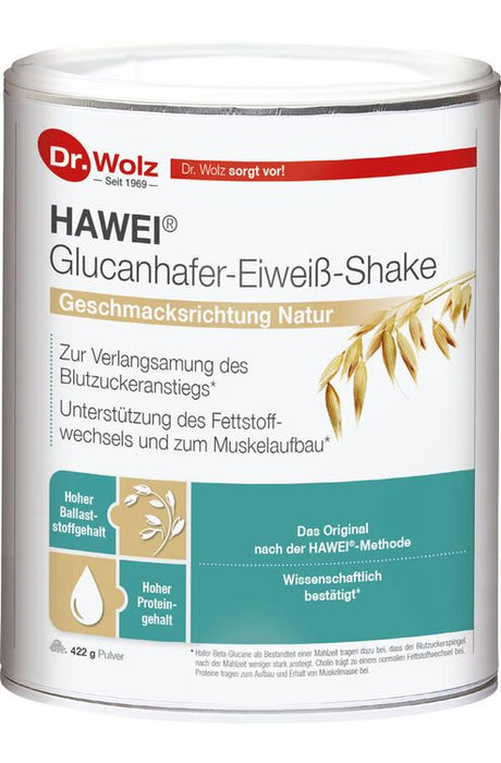 Dr. Wolz - HAWEI Glucanhafer-Eiweiß-Shake Natur, 422g