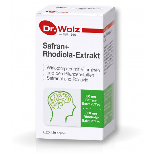 Dr. Wolz - Safran + Rhodiola - Extrakt 120 Stk.