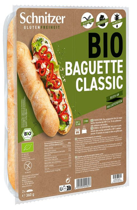 Schnitzer - Bio Baguette Classic, glutenfrei 360g