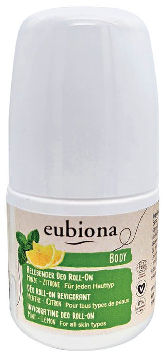 Eubiona - Belebender Deo Roll-On Minze-Zitrone, 50ml