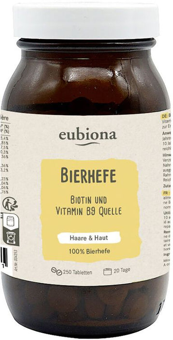 Eubiona - Bierhefe-Tabletten 250 Stück, 100g