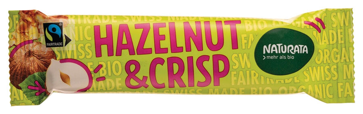 NATURATA - Hazelnut & Crisp Schokoriegel, 33g