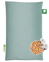 Herbalind - Kirschkernkissen 20x30cm, Waffel-Pique grün