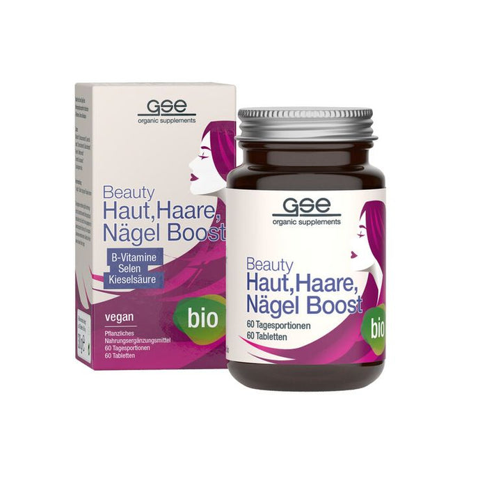 GSE - Beauty Haut, Haare, Nägel  Boost (Bio), 60 Tabl., 30g