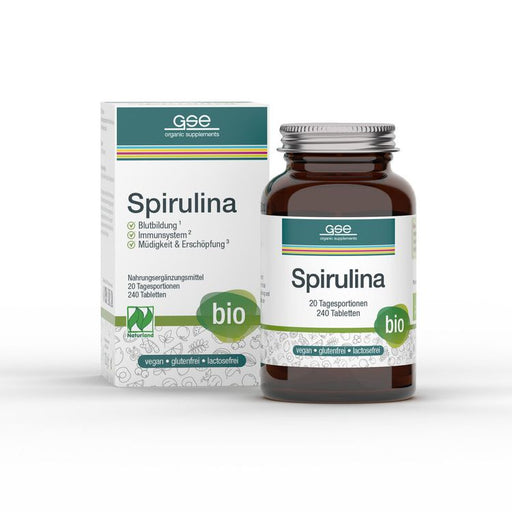 GSE - BIO Spirulina, 240 Tabletten à 500 mg, 120g