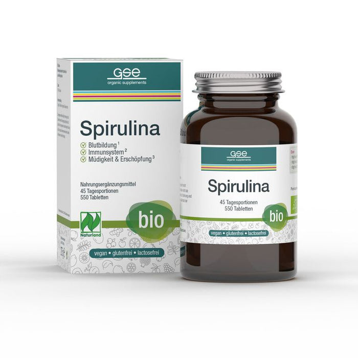 GSE - BIO Spirulina, 550 Tabletten à 500 mg, 275g