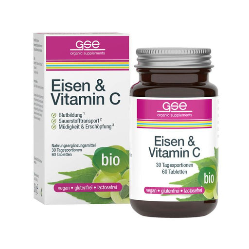 GSE - Eisen & Vitamin C Complex (Bio), 60 Tbl. à 500 mg, 30g