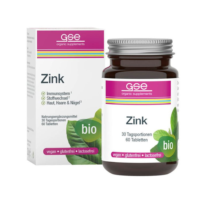 GSE - Zink Compact (Bio), 60 Tabl. à 500 mg, 30g