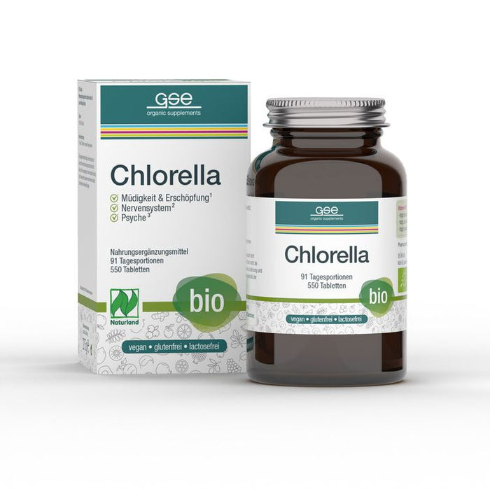 GSE - BIO Chlorella, 550 Tabletten à 500 mg, 275g