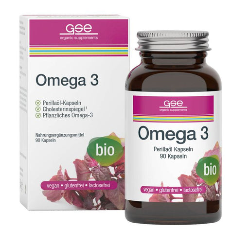 GSE - BIO Omega 3 - Perillaöl, 90 Kapseln à 600 mg, 54g