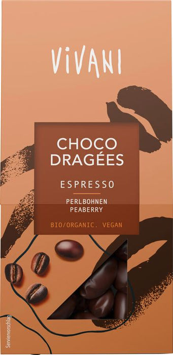 Vivani - Choco Dragées Espresso bio, 75g