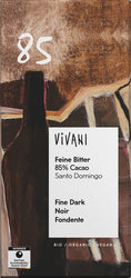 Vivani - Schokolade Feine Bitter 85 % Cacao bio vegan, 80g