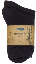 Reformhaus - Bambus Socke, Gr. 35/38 Schwarz