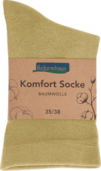 Reformhaus - Komfort Socke Baumwolle, Gr. 35 - 38 Natur