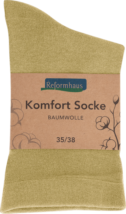 Reformhaus - Komfort Socke Baumwolle, Gr. 35 - 38 Natur