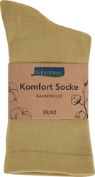 Reformhaus - Komfort Socke Baumwolle, Gr. 39 - 42 Natur