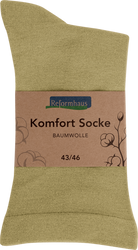Reformhaus - Komfort Socke Baumwolle, Gr. 43 - 46 Natur