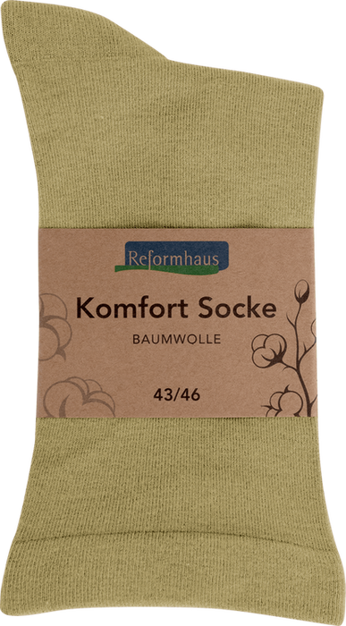Reformhaus - Komfort Socke Baumwolle, Gr. 43 - 46 Natur