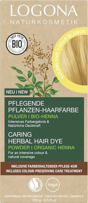 Logona - Pflanzen-Haarfarbe Pulver Goldblond 100g
