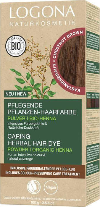 Logona - Pflanzen-Haarfarbe Pulver Kastanienbraun 100g