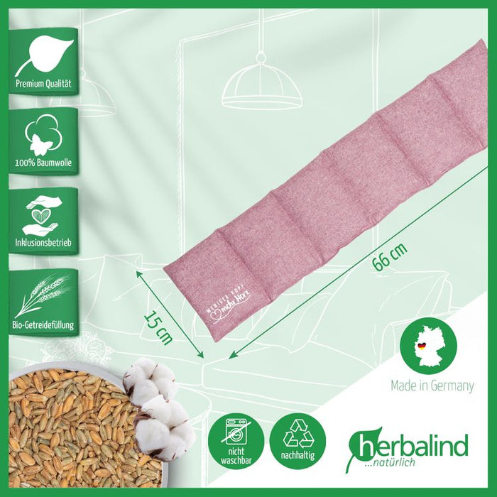 Herbalind - Bio Körnerkissen Flanell 6 Kammer mit Lavendel, brombeere