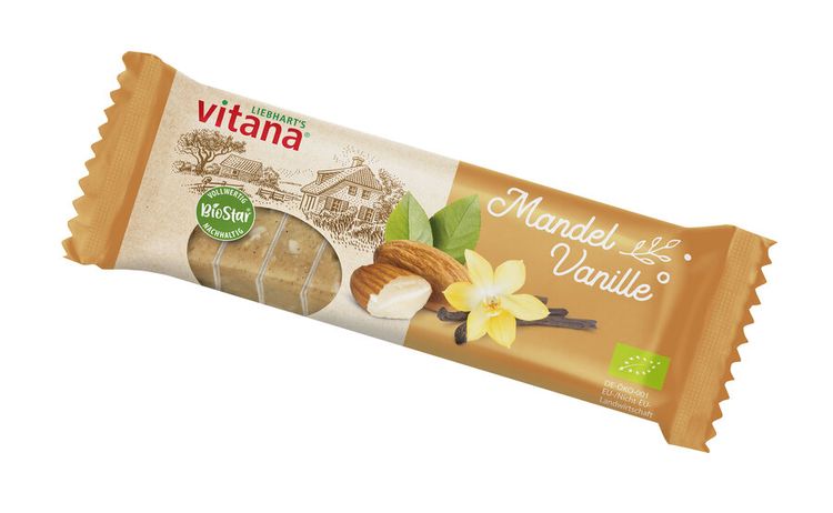 Vitana - Bio-Mandel-Vanille-Fruchtschnitte, 60g