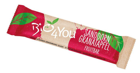 Bio4You - Sanddorn-Granatapfel Fruchtriegel bio, 30g