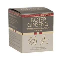 KGV - Roter Ginseng Wurzelpulver Kapseln, 100 + 20, 120 Kaps.