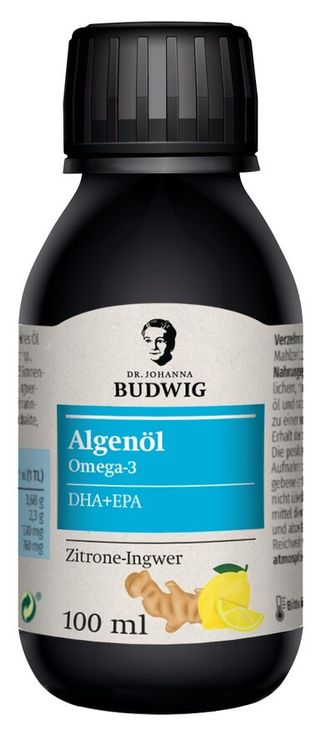 Dr. Johanna Budwig - Omega-3 Algenöl Zitrone-Ingwer, 100ml