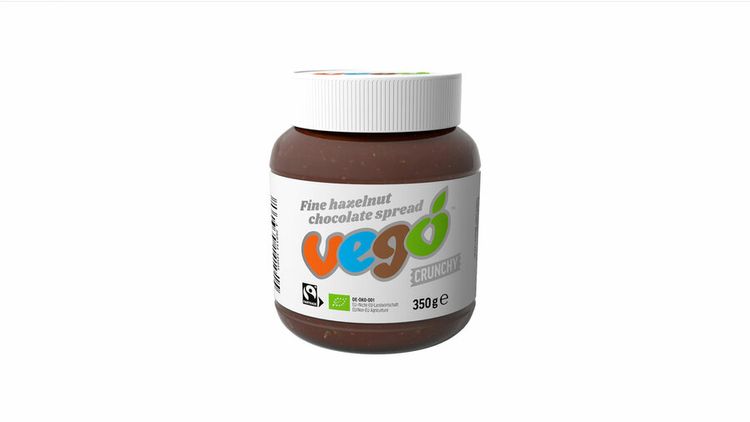 Vego - Fine hazelnut chocolate spread crunchy vegan bio, 350g