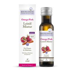 BIO PLANÈTE - Omega Pink Leinöl-Mixtur, 100ml