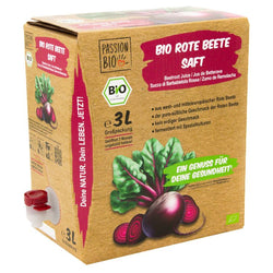 PassionBio - Rote Beete Saft, milchsauer fermentiert bio, 3l