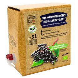 PassionBio - Holundersaft 100% Direktsaft bio, 3l