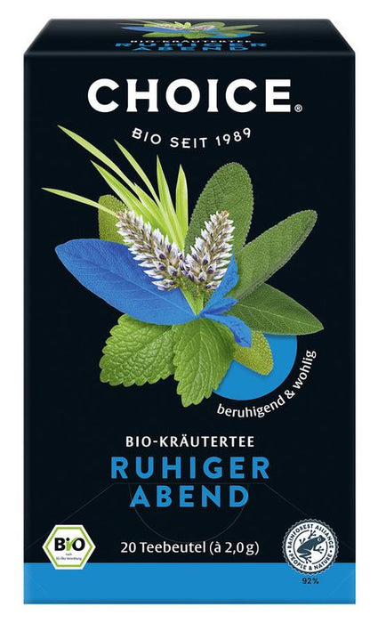 Choice Ruhiger Abend Kräutertee bio, 20 Teebeutel