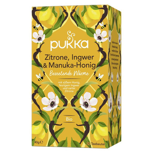 Pukka- Zitrone, Ingwer & Manuka Honig 20 Beutel